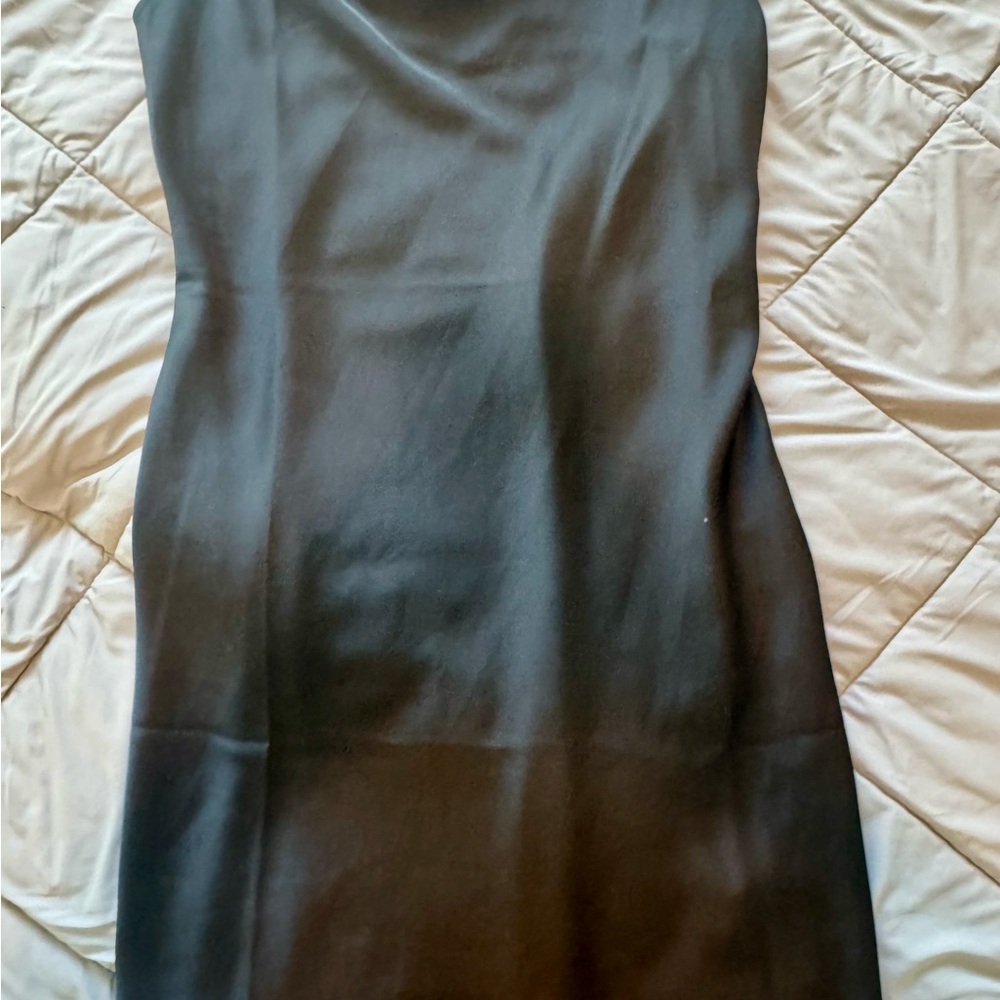 BP with adjustable Spaghetti Straps Black Dress